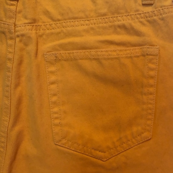 Yellow mom jean shorts - Picture 5 of 5